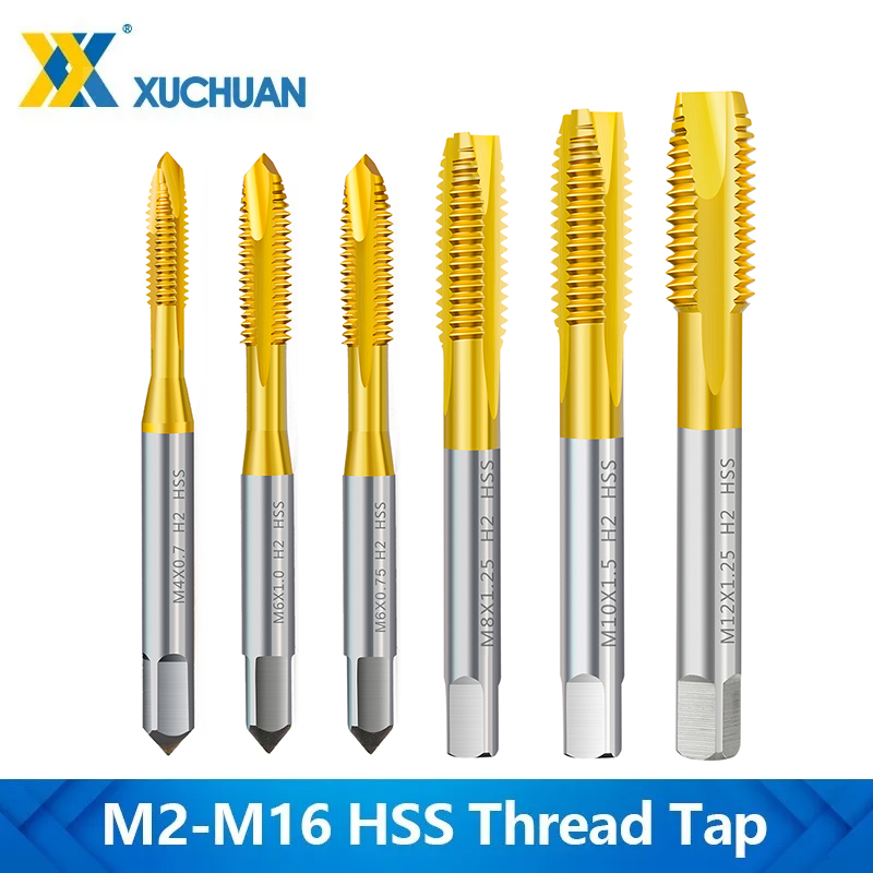 Cnc Router Bit - 1pc HSS Titanium Coated Thread Tap