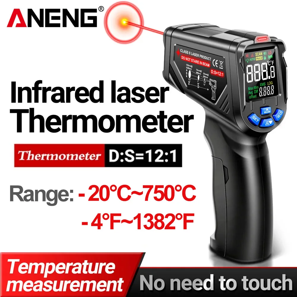 Industrial Infrared Laser - ANENG TH06 Infrared Laser Thermometer -20℃~750℃