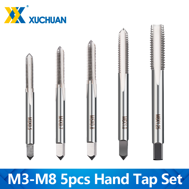 Cnc Router Bit - 5pcs HSS Thread Tap Set M3