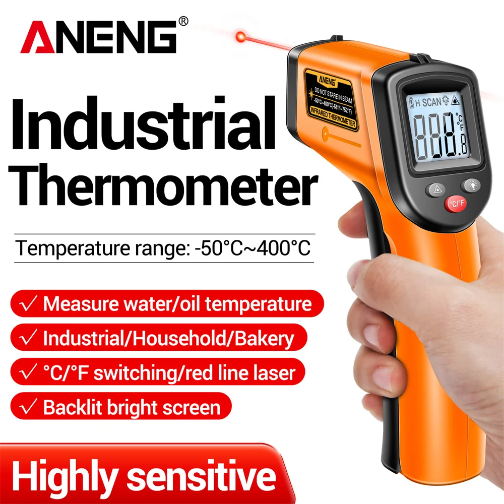 Industrial Infrared Laser - ANENG TH201 Infrared Thermometer Gun Digital