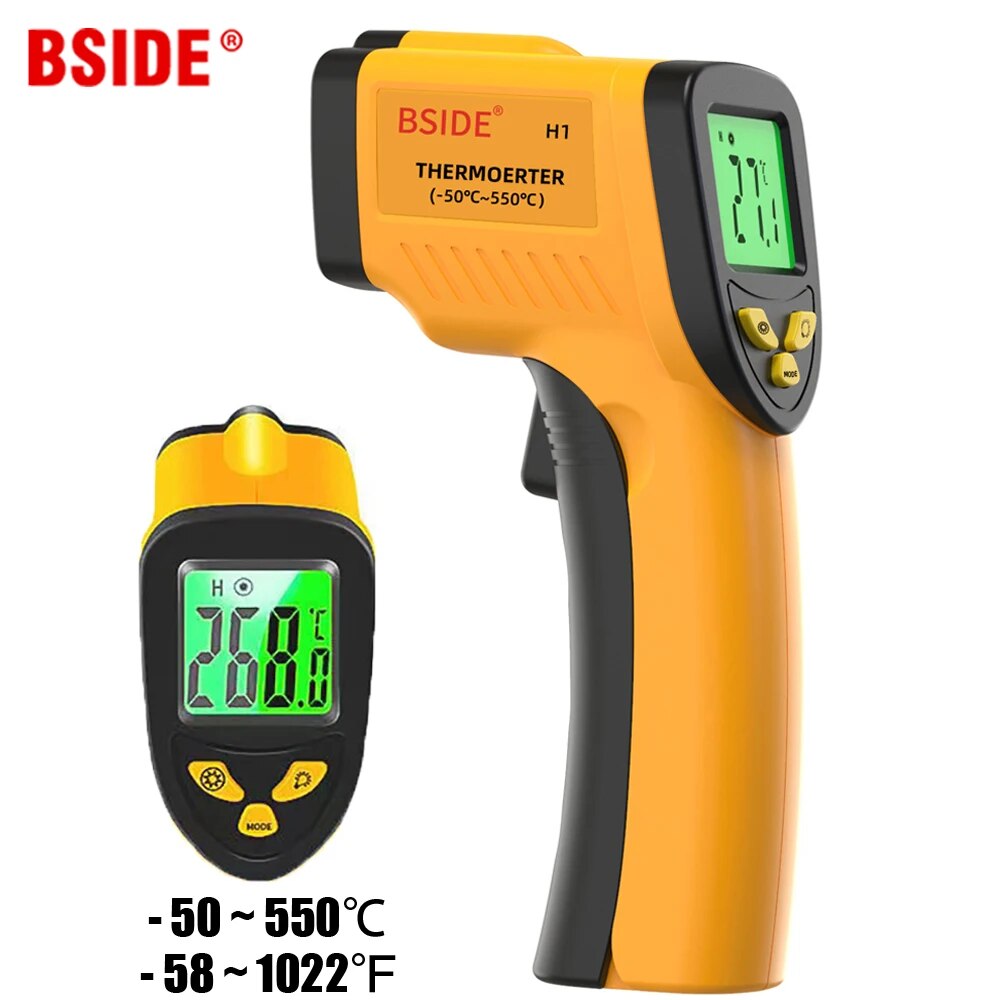Industrial Infrared Laser - Digital Infrared Thermometer -50-550C Non-Contact Digital
