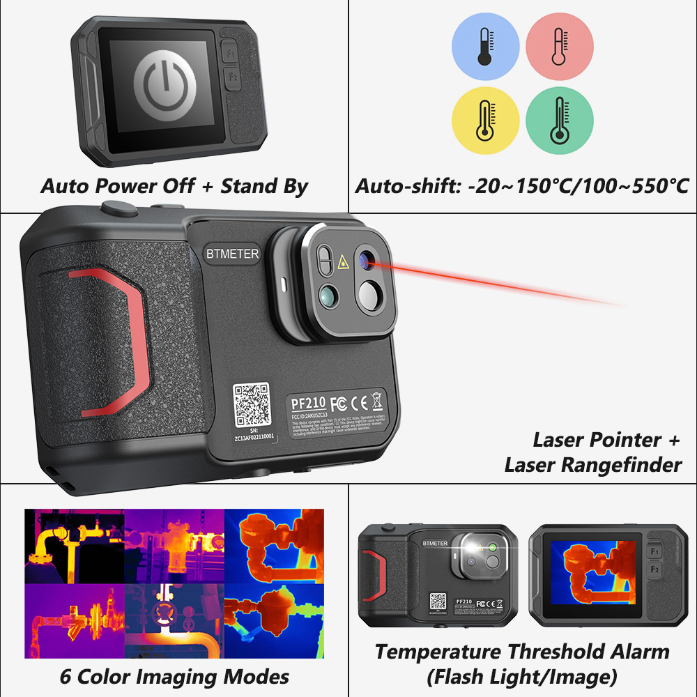 Industrial Infrared Laser - 256x192 Thermal Camera Guide Handheld Infrared