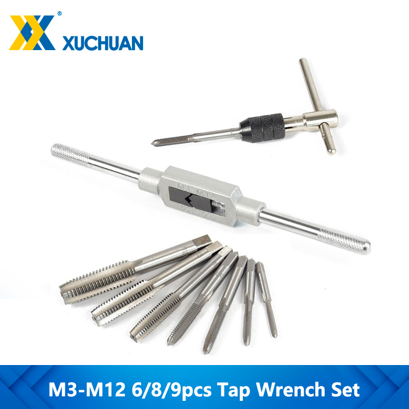 6/8/9pcs M3-M12 Tap Wrench Dri - Cnc Router Bit 评论和价格
