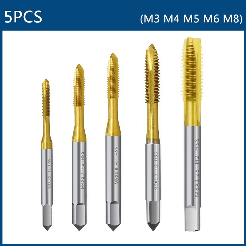 XCAN Metric Tap Set 5pcs M3 M4 - Cnc Router Bit 评论和价格