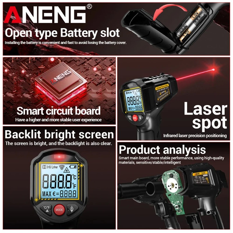 ANENG TH202 Industrial Handhel - Industrial Infrared Laser 评论和价格