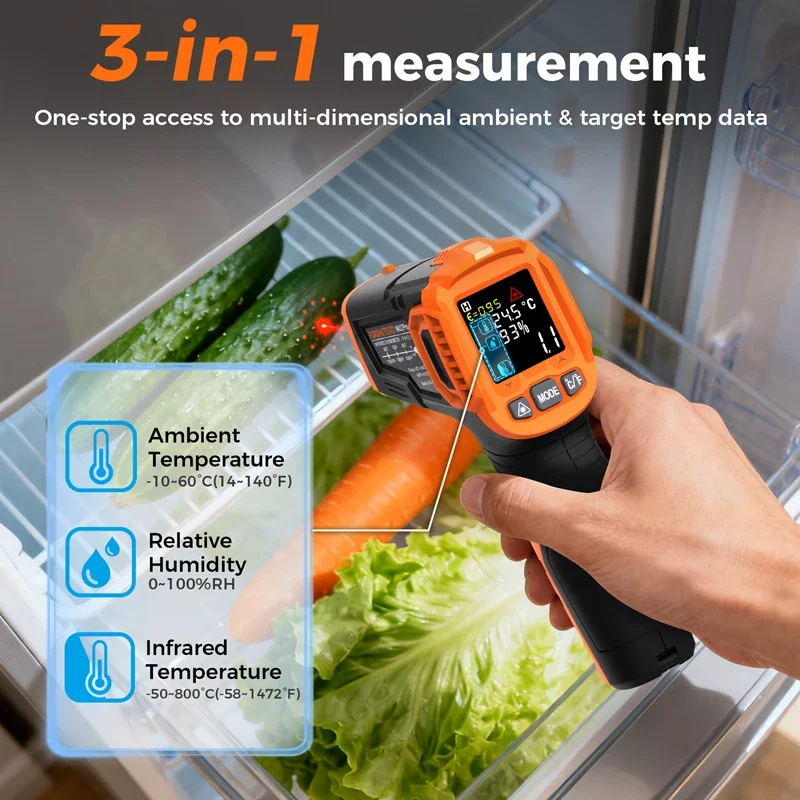 -50~380C Infrared Thermometer  - Industrial Infrared Laser 评论和价格